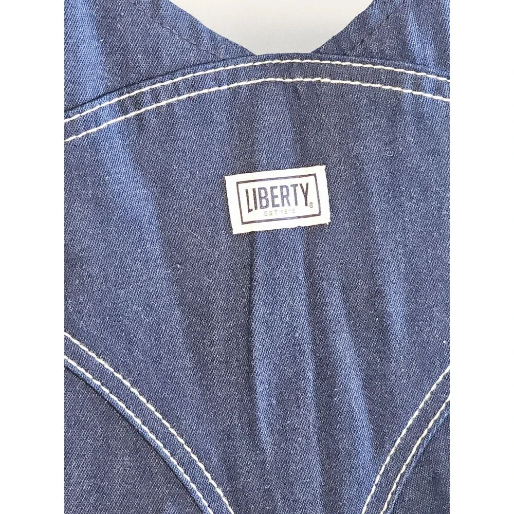 Liberty NWT Bib Overalls 44x30 Denim  Jeans Carpenter Work Farm Cotton NEW Mens